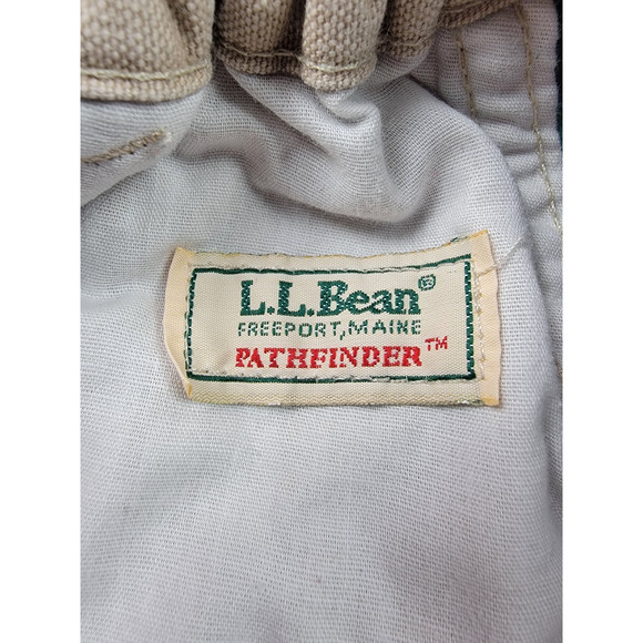 LL Bean Pathfinder Pants Womens 18 Beige Flannel Lined Outdoor - Picture 6 of 15
